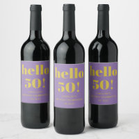 Bold Typografy Lila Yellow Modern Birthday