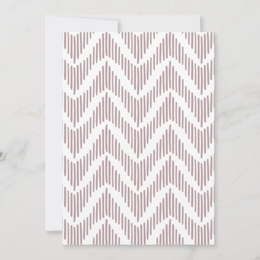 Bold Typografy Mauve Save the Date Lila (Rückseite)