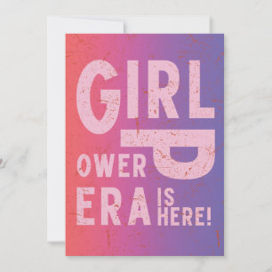 Bold Typografy Modern Girl Power 8 März Feiertagskarte