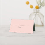 Bold Typografy Modern Pink Green Bat Mitzvah Platzkarte<br><div class="desc">Fett Typografie Blush Pink und Forest Green Moderne Minimalistische Bat Mitzvah Platzkarte</div>