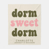 Bold Typografy Personalisiert Abschluss Gift Dorm Fleecedecke (Vorderseite)