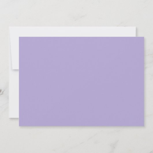 Bold Typografy Personalisiert Name Lavender Border Dankeskarte (Rückseite)