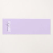Bold Typografy & Script Lilac Lavender Monogram Yogamatte (Vorderseite (Horizontal))