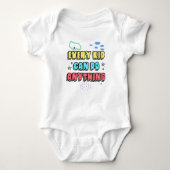 Bold Typografy Statement Design for Kids Baby Strampler (Vorderseite)