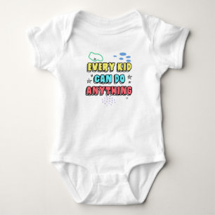 Bold Typografy Statement Design for Kids Baby Strampler