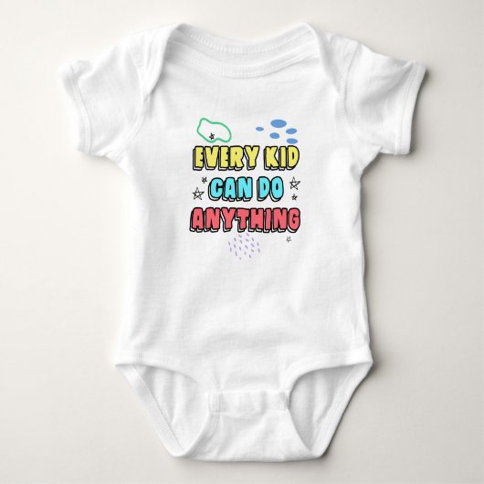 Bold Typografy Statement Design for Kids Baby Strampler (Vorderseite)