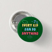 Bold Typografy Statement Design for Kids Button (Vorne & Hinten)