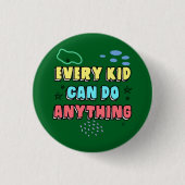 Bold Typografy Statement Design for Kids Button (Vorderseite)