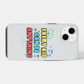 Bold Typografy Statement Design for Kids iPhone Hülle (Rückseite (Horizontal))