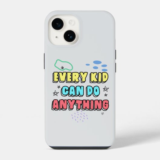 Bold Typografy Statement Design for Kids iPhone Hülle (Rückseite)