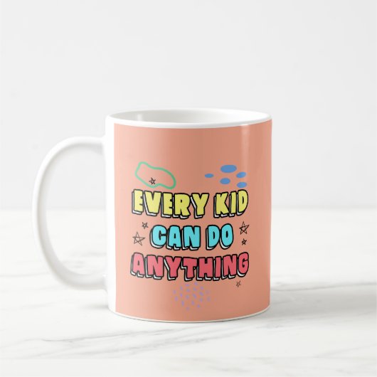 Bold Typografy Statement Design for Kids Kaffeetasse (Links)