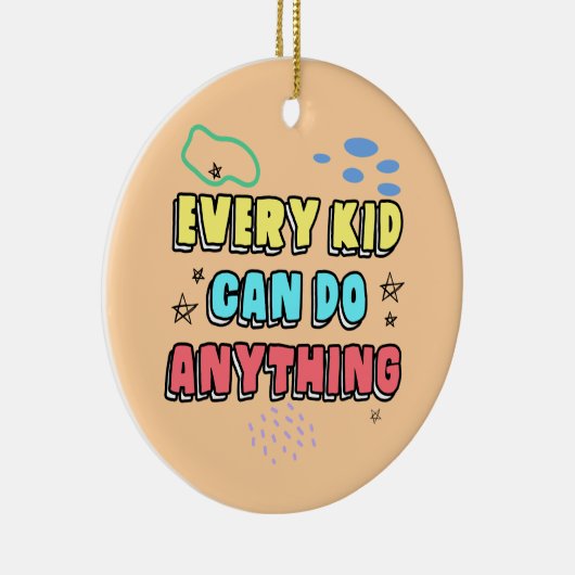 Bold Typografy Statement Design for Kids Keramik Ornament (Rechts)
