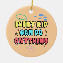 Bold Typografy Statement Design for Kids Keramik Ornament