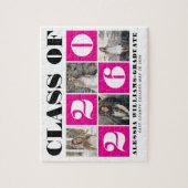 Bold typography Class of 2026 photo collage pink Puzzle (Vertikal)