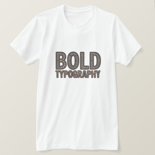 Bold Typography Long Sleeve Shirt – Minimalist Tri (Design vorne)