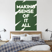 Bold Typography Poster Dark Green Quote Print Leinwanddruck (Insitu (Schlafzimmer))