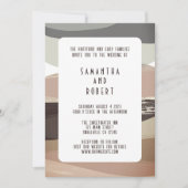 Bold und Edgy Olive Green Wedding Einladung (Vorderseite)