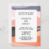 Bold und Edgy Orange Wedding Einladung (Vorderseite)