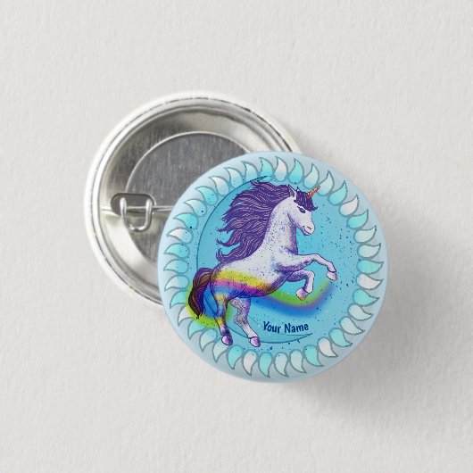 Bold Unicorn Button (Vorne & Hinten)