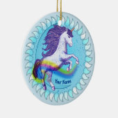 Bold Unicorn Keramik Ornament (Rechts)