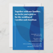 Bold Vibranding Künstlerisch Blue Abstrakt Modern Einladung (Vorderseite)