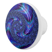 Bold Vibranding Psychedelic Spiraling Fraktal Art Keramikknauf (Rechts)