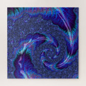 Bold Vibranding Psychedelic Spiraling Fraktal Art Puzzle (Horizontal)