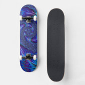 Bold Vibranding Psychedelic Spiraling Fraktal Art Skateboard (Vorderseite)
