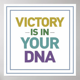 Bold Victory Is In Your DNA Christian Quote Poster