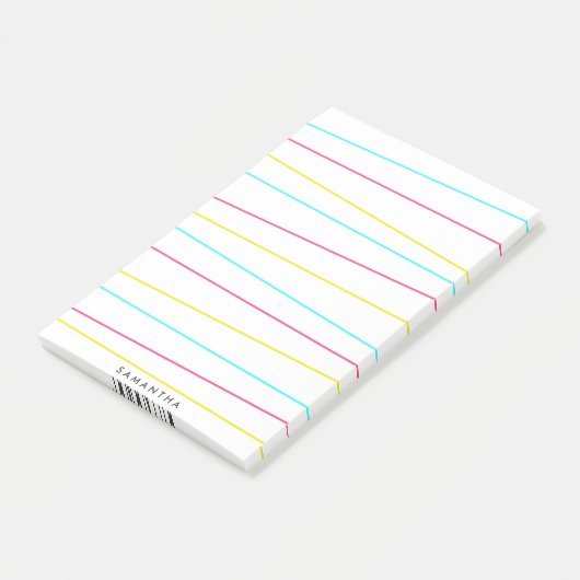 Bold Wacky Lines Postit Notes Post-it Klebezettel (angewinkelt)