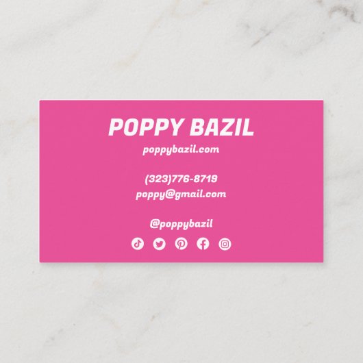 Bold Wavy Rainbow Order Vielen Dank, dass Sie Soci Visitenkarte (Rückseite)