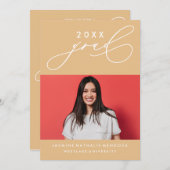 BOLD WHIMSICAL CALLIGRAPHY ABSCHLUSS INVITATION EINLADUNG (Vorne/Hinten)