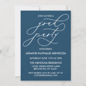 BOLD WHIMSICAL CALLIGRAPHY ABSCHLUSS INVITATION EINLADUNG (Rückseite)