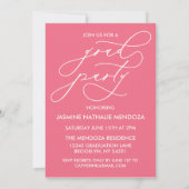 BOLD WHIMSICAL CALLIGRAPHY ABSCHLUSS INVITATION EINLADUNG (Rückseite)