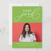 BOLD WHIMSICAL CALLIGRAPHY ABSCHLUSS INVITATION EINLADUNG (Vorderseite)