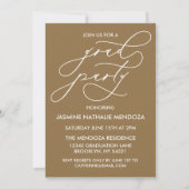 BOLD WHIMSICAL CALLIGRAPHY ABSCHLUSS INVITATION EINLADUNG (Rückseite)