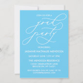 BOLD WHIMSICAL CALLIGRAPHY ABSCHLUSS INVITATION EINLADUNG (Rückseite)