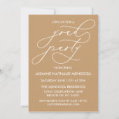 BOLD WHIMSICAL CALLIGRAPHY ABSCHLUSS INVITATION EINLADUNG (Rückseite)