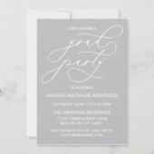 BOLD WHIMSICAL CALLIGRAPHY ABSCHLUSS INVITATION EINLADUNG (Rückseite)