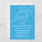 BOLD WHIMSICAL CALLIGRAPHY ABSCHLUSS INVITATION EINLADUNG (Rückseite)