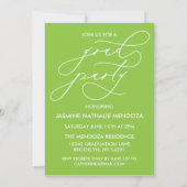 BOLD WHIMSICAL CALLIGRAPHY ABSCHLUSS INVITATION EINLADUNG (Rückseite)