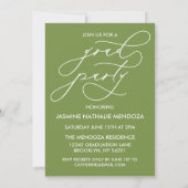 BOLD WHIMSICAL CALLIGRAPHY ABSCHLUSS INVITATION EINLADUNG (Rückseite)