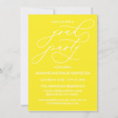 BOLD WHIMSICAL CALLIGRAPHY ABSCHLUSS INVITATION EINLADUNG (Rückseite)