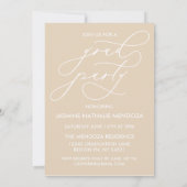 BOLD WHIMSICAL CALLIGRAPHY ABSCHLUSS INVITATION EINLADUNG (Rückseite)