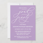 BOLD WHIMSICAL CALLIGRAPHY ABSCHLUSS INVITATION EINLADUNG (Rückseite)