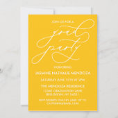 BOLD WHIMSICAL CALLIGRAPHY ABSCHLUSS INVITATION EINLADUNG (Rückseite)