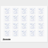 BOLD WHIMSICAL CALLIGRAPHY DANK IHNEN STICKER (Blatt)