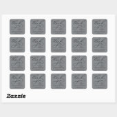 BOLD WHIMSICAL CALLIGRAPHY DANK IHNEN STICKER (Blatt)