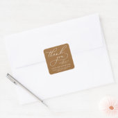 BOLD WHIMSICAL CALLIGRAPHY DANK IHNEN STICKER (Umschlag)