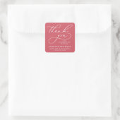 BOLD WHIMSICAL CALLIGRAPHY DANK IHNEN STICKER (Tasche)